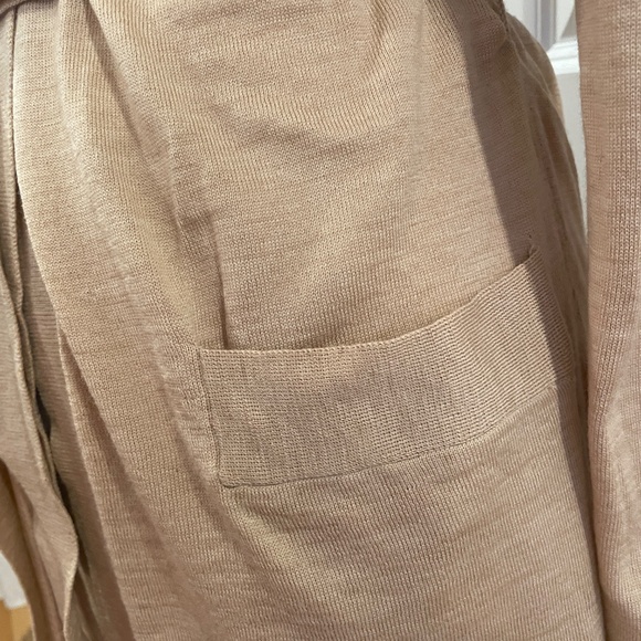 NWT J Crew black label tan nude wrap cardigan sweater S - Picture 5 of 7